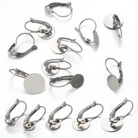 Stainless Steel Lever Back Earring Component 304 Stainless Steel DIY original color Sold By PC