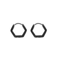 Titanium Steel  Earring, Vacuum Ion Plating, fashion jewelry & Unisex & different styles for choice, more colors for choice, 15x2.70mm, Sold By Pair