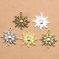 Tibetan Style Pendants, Sun, plated, fashion jewelry & DIY, more colors for choice, nickel, lead & cadmium free, 29x25mm, Sold By PC