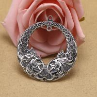 Tibetan Style Pendants, antique silver color plated, vintage & DIY, nickel, lead & cadmium free, 64x58.70x2.30mm, Sold By PC