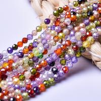Gemstone Jewelry Beads, Cubic Zirconia, DIY & different size for choice, more colors for choice, Sold By Strand