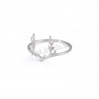 Stainless Steel Finger Ring 201 Stainless Steel Antlers Vacuum Ion Plating & for woman Sold By PC