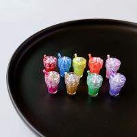 Resin Pendant, Cup, cute & DIY, more colors for choice, nickel, lead & cadmium free, 13x18mm, Approx 100PCs/Bag, Sold By Bag