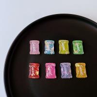 Resin Pendant, Candy, cute & DIY, more colors for choice, 24x18mm, Approx 100PCs/Bag, Sold By Bag