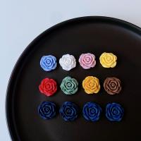 Resin Pendant, Rose, cute & DIY, more colors for choice, nickel, lead & cadmium free, 20mm, Approx 100PCs/Bag, Sold By Bag