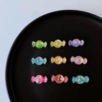 Resin Pendant, Candy, cute & DIY, more colors for choice, nickel, lead & cadmium free, 23x12mm, Approx 100PCs/Bag, Sold By Bag