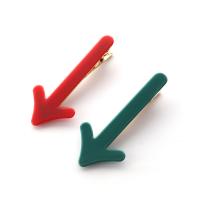 Plástico Pinza de pico, punta de flecha, Estilo coreano & para mujer, más colores para la opción, 68mm, Vendido por UD