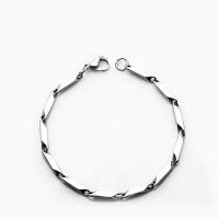 Titanstahl Halskette, poliert, Samenkette & unisex, keine, 3mm, Länge:ca. 21.7 ZollInch, verkauft von PC