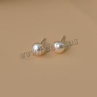 Freshwater Pearl Earrings Baroque fashion jewelry & for woman white 6.5-7.5mm Sold By Pair