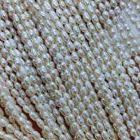 Cultured Rice Freshwater Pearl Beads, DIY, white, 2-3mm, Sold Per Approx 15 Inch Strand