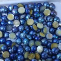 Akoya Cultured Sea Pearl Oyster Beads , Akoya Cultured Pearls, DIY & no hole, blue, 13-16mm, Sold By PC