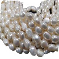 Keshi Cultured Freshwater Pearl Beads, Natural & DIY, white, 8x9mm, Sold Per Approx 38 cm Strand
