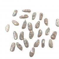 Biwa kultivované sladkovodní perle, Sladkovodní Pearl, Přírodní & DIY, bílý, 15x8mm, Prodáno By Strand