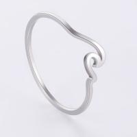 Stainless Steel Finger Ring 304 Stainless Steel fashion jewelry & Unisex original color nickel lead & cadmium free 4.8*15mm 1*1mm Sold By PC