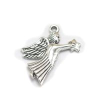 Character Zinc Alloy Pendants Angel antique silver color plated fashion jewelry & DIY nickel lead & cadmium free Sold By PC