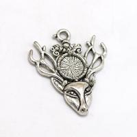Tibetan Style Pendants, antique silver color plated, fashion jewelry & DIY, nickel, lead & cadmium free, 35x30x3mm, Sold By PC