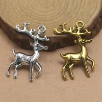 Tibetan Style Animal Pendants, Deer, plated, fashion jewelry & DIY, more colors for choice, nickel, lead & cadmium free, 36x24x3.50mm, Sold By PC
