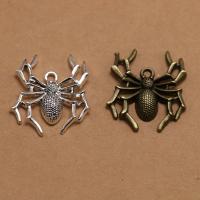 Tibetan Style Animal Pendants, Spider, plated, fashion jewelry & DIY, more colors for choice, nickel, lead & cadmium free, 35x30x4.90mm, Sold By PC
