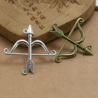 Tibetan Style Pendants, Arrow, plated, fashion jewelry & DIY, more colors for choice, nickel, lead & cadmium free, 47x45x4.60mm, Sold By PC