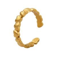 Titan Edelstahl Ringe, Titanstahl, Buchstabe C, für Frau, goldfarben, 3mm, Größe:7, verkauft von PC