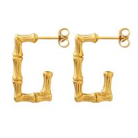 Brass Stud Earring Letter C plated for woman nickel lead & cadmium free Sold By Pair