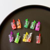 Resin Pendant, Fruit, hardwearing & cute & DIY, more colors for choice, 18mm, Approx 100PCs/Bag, Sold By Bag