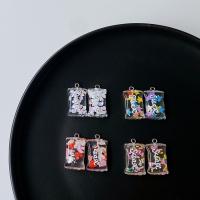 Resin Pendant, Candy, cute & DIY, more colors for choice, nickel, lead & cadmium free, 21x16mm, Approx 100PCs/Bag, Sold By Bag