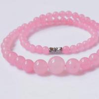 Collana di cristallo, gioielli di moda, rosa chiaro, 6-14mm, Venduto da PC