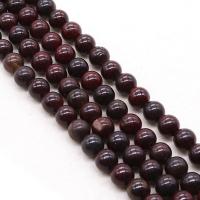 Jasper brecciated Beads, Runde, du kan DIY & forskellig størrelse for valg, Solgt Per Ca. 15 inch Strand