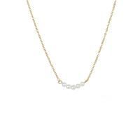 316 L Edelstahl Halskette, mit Kristall & Kunststoff Perlen, mit Verlängerungskettchen von 2inch, Modeschmuck & für Frau, keine, 20x3mm, Länge:ca. 15 ZollInch, verkauft von PC