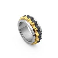 Titanium Steel Finger Ring, rotatable & different size for choice & for man, US Ring Size:7-11, Sold By PC