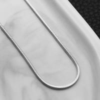 Titanium Stål Halskæde, forskellig størrelse for valg & slange kæde & for mennesket, oprindelige farve, Solgt af PC