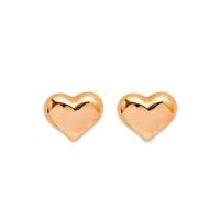 316 Stainless Steel Stud Earring, Heart, Vacuum Ion Plating, fashion jewelry & for woman, more colors for choice, 6x7mm, Sold By Pair