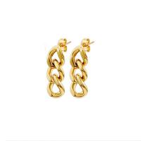 316 Stainless Steel Drop Earring Geometrical Pattern Vacuum Ion Plating fashion jewelry & for woman & hollow Sold By Pair