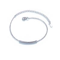 Bracelet en alliage de zinc, avec 1.38inch chaînes de rallonge, Placage de couleur argentée, bijoux de mode & pour femme, protéger l'environnement, sans nickel, plomb et cadmium, Longueur:Environ 6.1 pouce, Vendu par PC