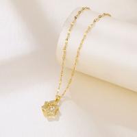Titanstahl Halskette, mit Verlängerungskettchen von 5cm, Modeschmuck & für Frau & mit Strass, keine, Länge:ca. 40 cm, verkauft von PC
