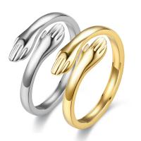 Titanium Čelik Finger Ring, modni nakit & bez spolne razlike, više boja za izbor, 6mm, Prodano By PC
