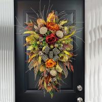 Sztuczny kwiat dekoracyjny, Plastik, Wiszące & Wisząca ściana, wielokolorowy, 40mm, sprzedane przez PC