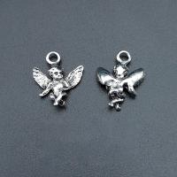 Character Zinc Alloy Pendants Angel antique silver color plated vintage & DIY nickel lead & cadmium free Approx Sold By Bag