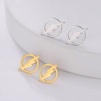 Titanium Steel  Earring plated fashion jewelry & for woman nickel lead & cadmium free 12*16.8mm Sold By Pair