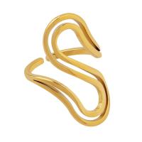 Пальцевидное Кольцо Титановой Стали, титан, Письмо S, Женский, Золотой, 29mm, размер:7, продается PC
