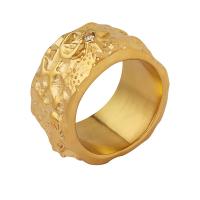Titan Edelstahl Ringe, Titanstahl, verschiedene Größen vorhanden & Micro pave Zirkonia & für Frau, keine, 12mm, verkauft von PC