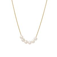 Titanstahl Halskette, mit Kunststoff Perlen, mit Verlängerungskettchen von 5cm, rund, für Frau, keine, 4mm, Länge:ca. 40 cm, verkauft von PC