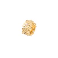 Cubic Zirconia Micro Pave Brass Beads, Round Bugle, gold color plated, DIY & micro pave cubic zirconia, 9x5.50mm, Sold By PC