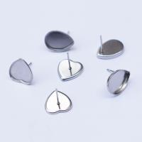Stainless Steel Earring Stud Component, 304 Stainless Steel, DIY & different styles for choice, original color, Sold By PC