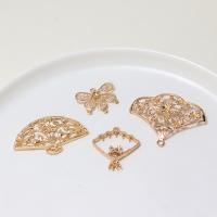 Mässing Smycken Hängen, hög kvalitet klädd och aldrig blekna, DIY & olika stilar för val, gyllene, nickel, bly och kadmium gratis, Säljs av PC