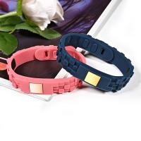 Silicone Bracelets Adjustable & fashion jewelry & Unisex Length Approx 9.84 Inch Sold By PC