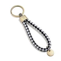 Zinc Alloy Key Clasp PU Leather with Zinc Alloy handmade fashion jewelry & Unisex Sold By PC