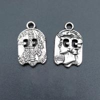 Tibetan Style Pendants, antique silver color plated, vintage & DIY, nickel, lead & cadmium free, 13x22mm, Approx 100PCs/Bag, Sold By Bag
