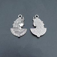 Character Zinc Alloy Pendants antique silver color plated vintage & DIY nickel lead & cadmium free Approx Sold By Bag